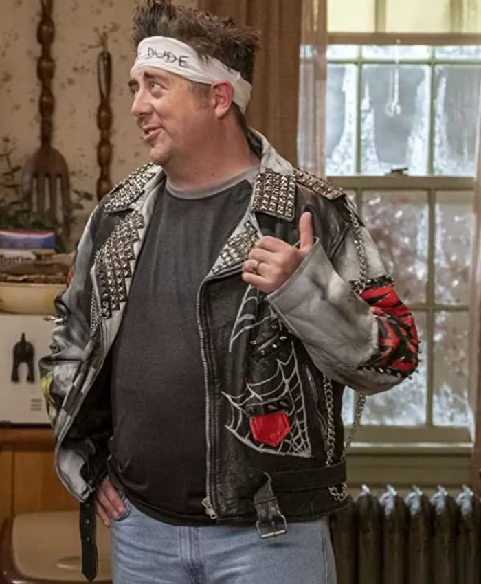 Eric Petersen TV Series Kevin Can Fk Himself S02 Studded Jacket