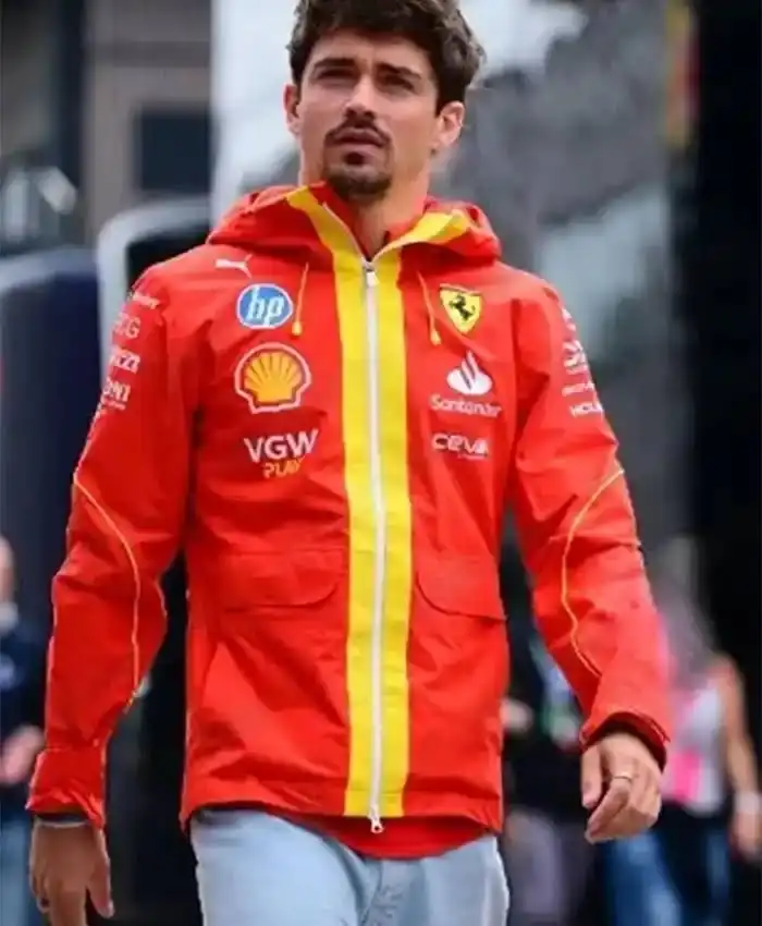 F1 2024 Scuderia Charles Leclerc Red Hoodie
