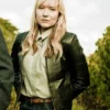 Fern Sutherland The Brokenwood Mysteries S08 Kristin Sims Black Leather Jacket