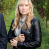 Fern Sutherland The Brokenwood Mysteries S08 Kristin Sims Leather Jacket