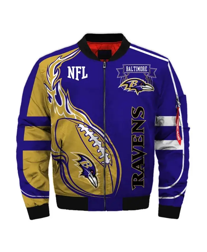 Filmore Baltimore Ravens Winter Bomber Jacket