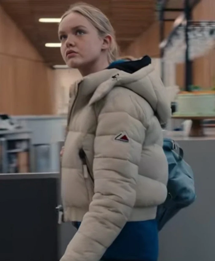 Fool Me Once 2024 Danya Griver Hooded Puffer Jacket Side View