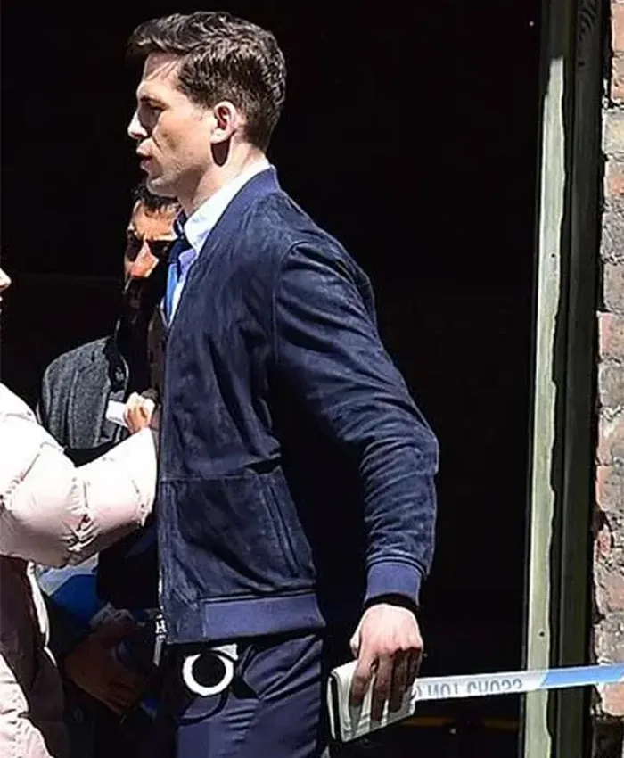 Fool Me Once 2024 Marty McGregor Blue Bomber Jacket