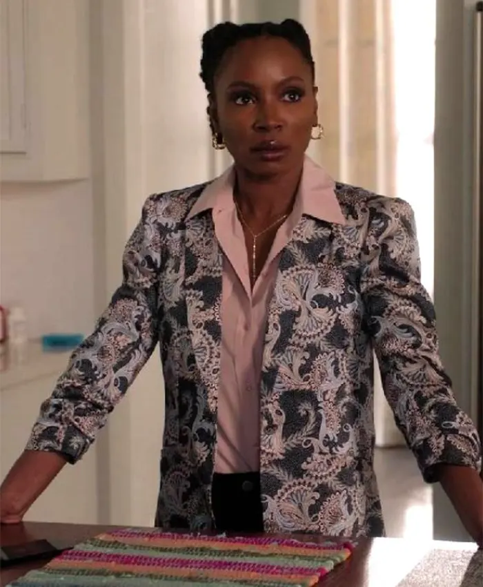 Found 2023 Gabi Mosely Paisley Print Blazer