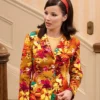 Fran Drescher The Nanny Fran Fine Orange Floral Blazer