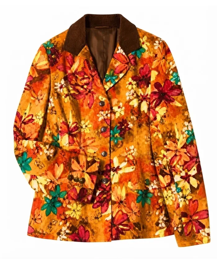 Fran Drescher The Nanny S05 Fran Fine Orange Floral Blazer