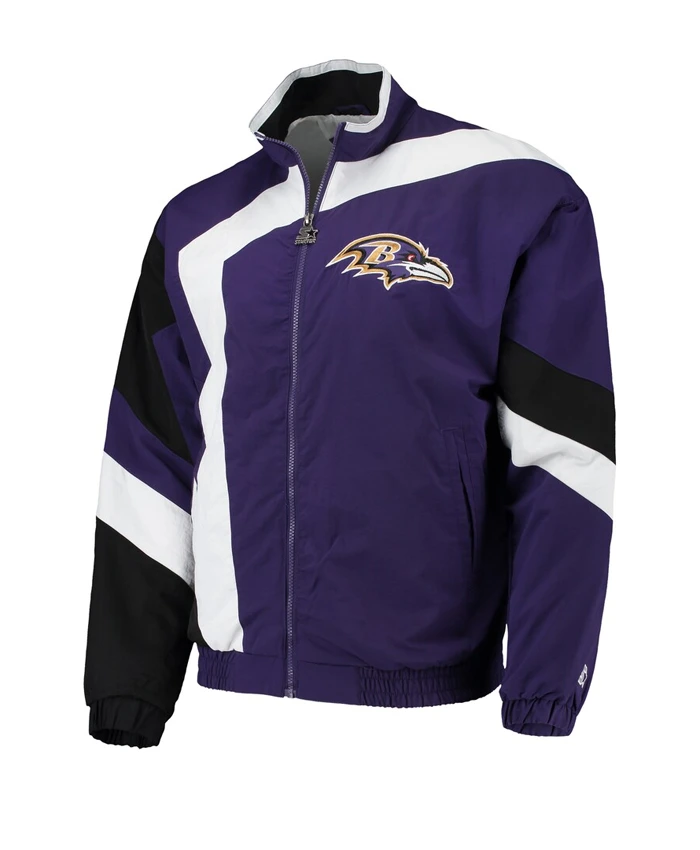 Garey Baltimore Ravens Starter Purple and White Jacket