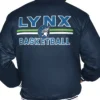 Get Minnesota Lynx Navy Satin Full Snap Varsity Jacket