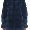 Get Now Amelia Blue Mink Fur Turtleneck Jacket For Sale