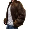 Get Now Fury Vintage Brown Mink Fur Jacket For Men And Women