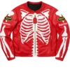 Get Now Supreme Leather Bones Red Jacket For Men and Women
