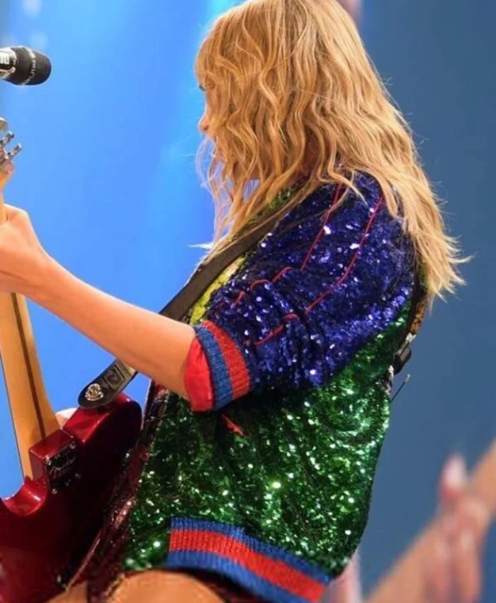 Get Reputation Tour Taylor Swift Sequin Bomber Jacket