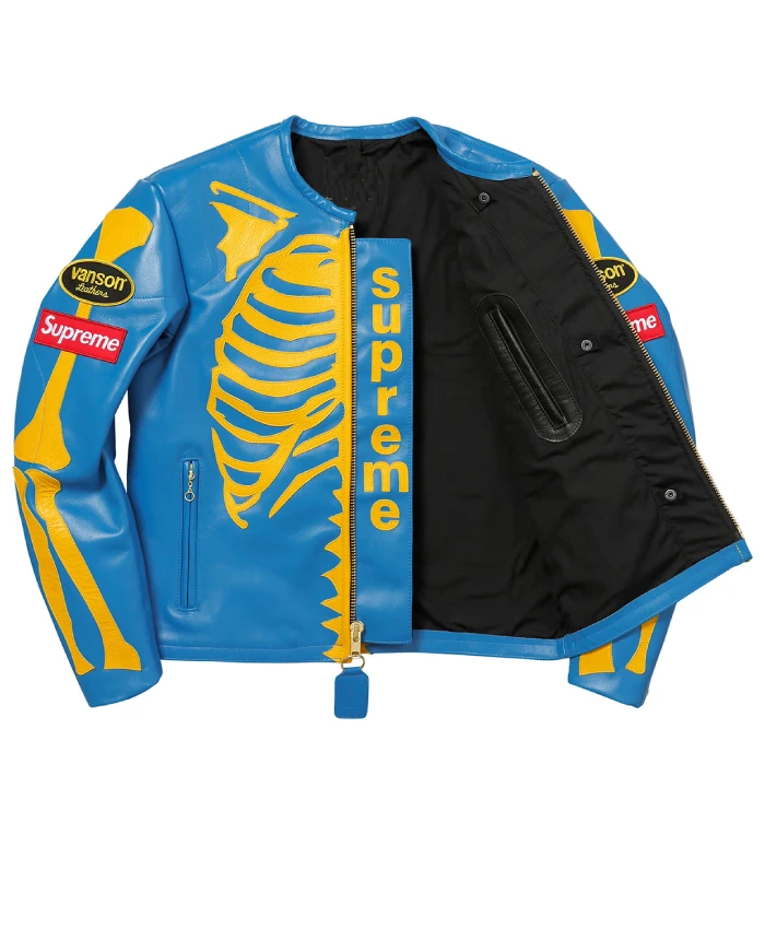 Get Supreme Leather Bones Jacket For Men and Women