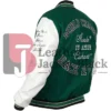 Gigi Hadid Green And White Varsity Jacket For Men And Women