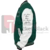 Gigi Hadid Green White Letterman Varsity Jacket For Men And Women