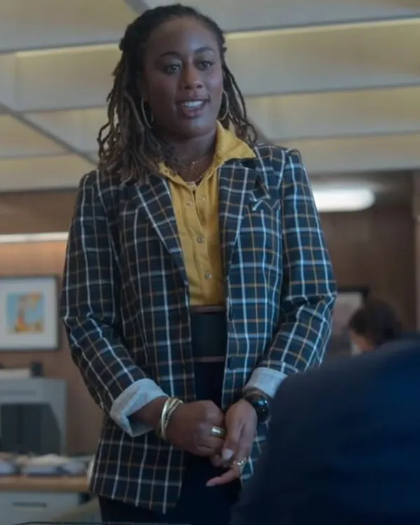 Good Trouble S05 Zuri Adele Plaid Blazer