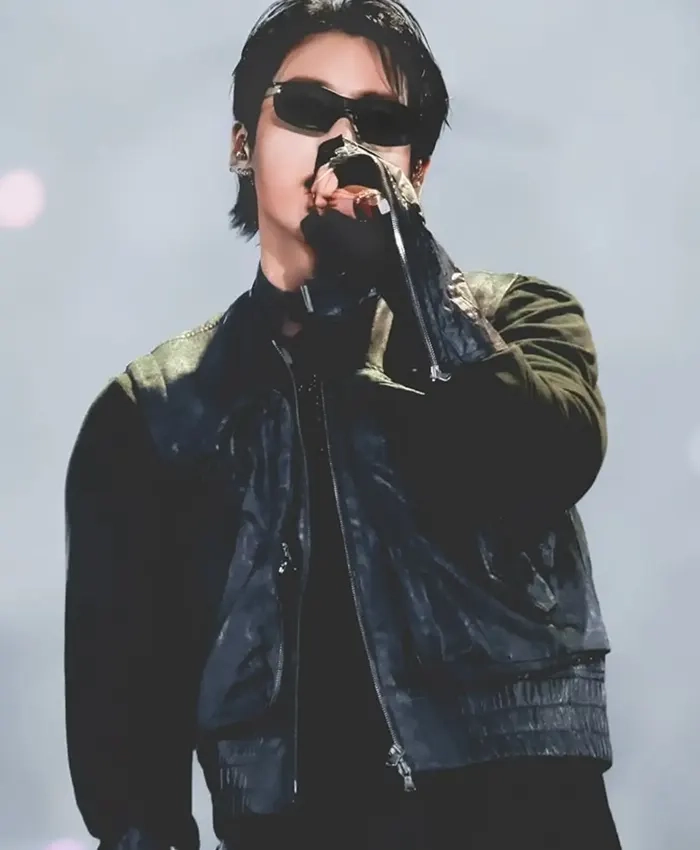 Grab BTS ARIRANG World Tour Baltimore Jungkook Black Leather Vest