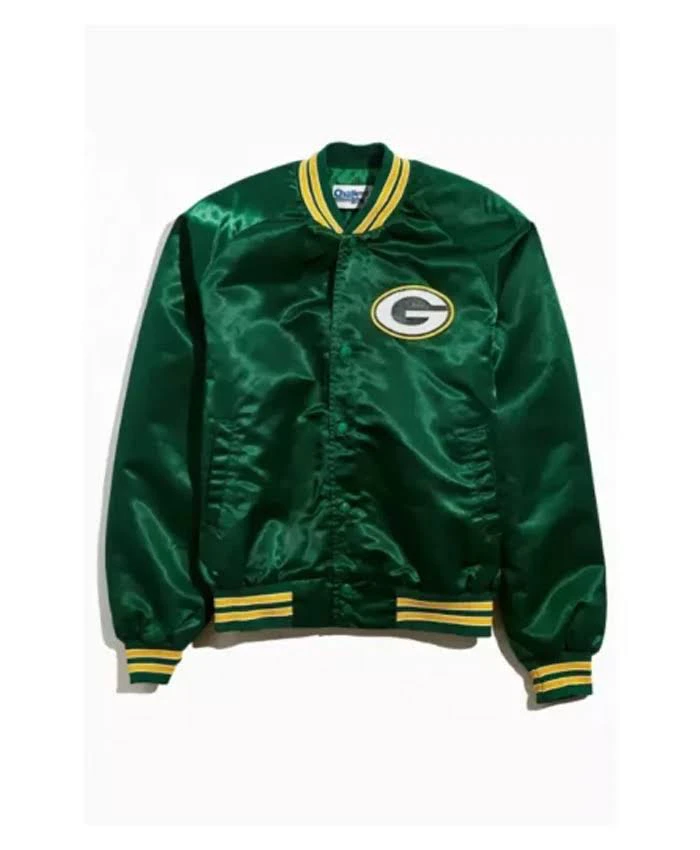Green Bay Packers Green Varsity Jacket 1