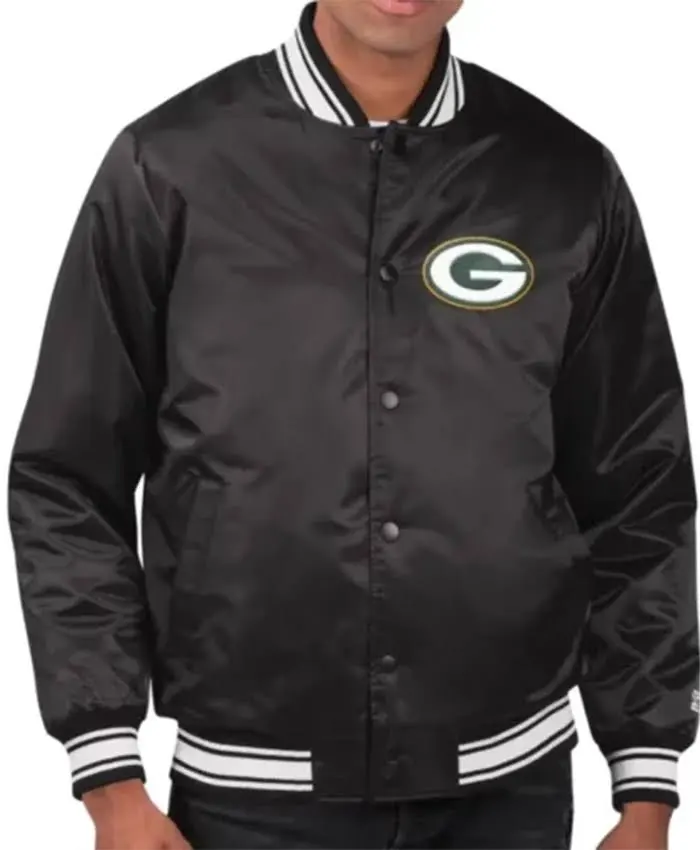 Green Bay Packers Black Jacket - Image 5