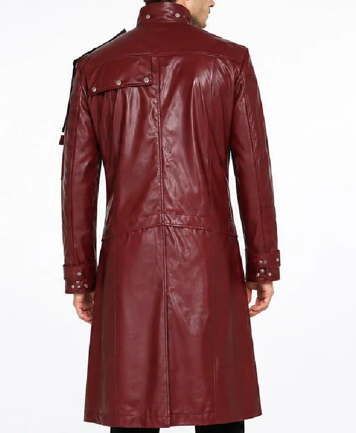 Guardian of the Galaxy Star Lord Brown Leather Coat Men