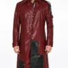 Guardian of the Galaxy Star Lord Brown Leather Coat Mens