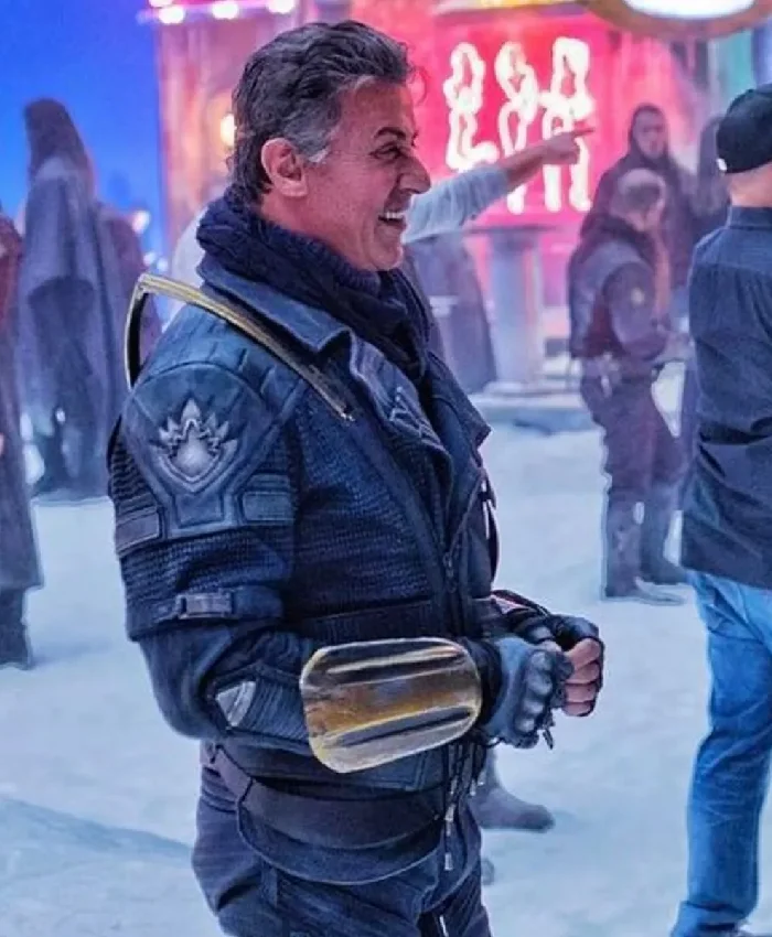 Guardians of The Galaxy 3 Sylvester Stallone Blue Jacket
