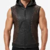 Guardians of the Galaxy Vol. 3 Dave Bautista Leather Vest Mens