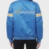 HOMAGE X Starter Chargers Blue Satin Jacket Sale