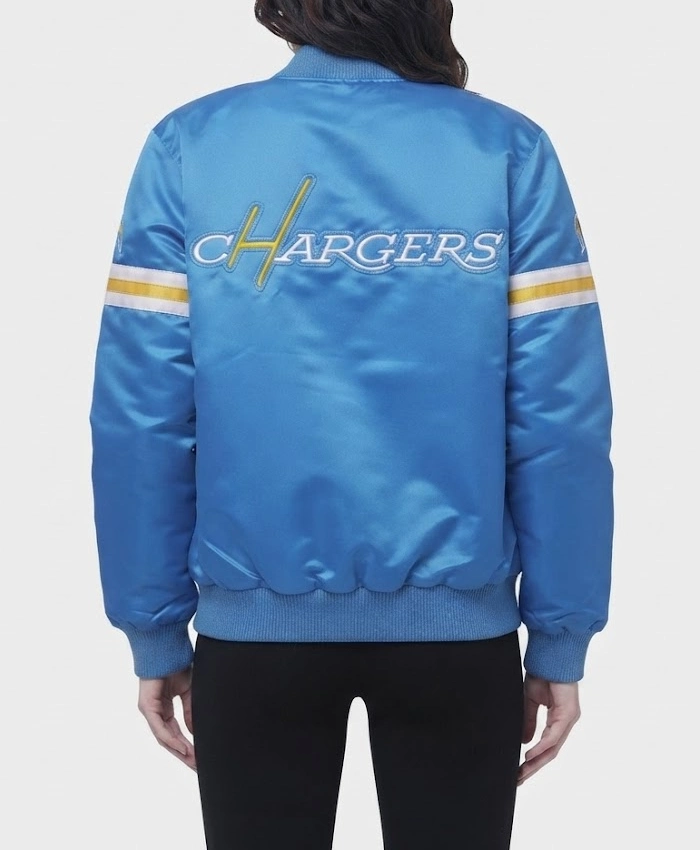 HOMAGE X Starter Chargers Blue Satin Jacket Sale