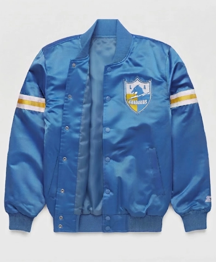 HOMAGE X Starter Chargers Blue Satin Jacket