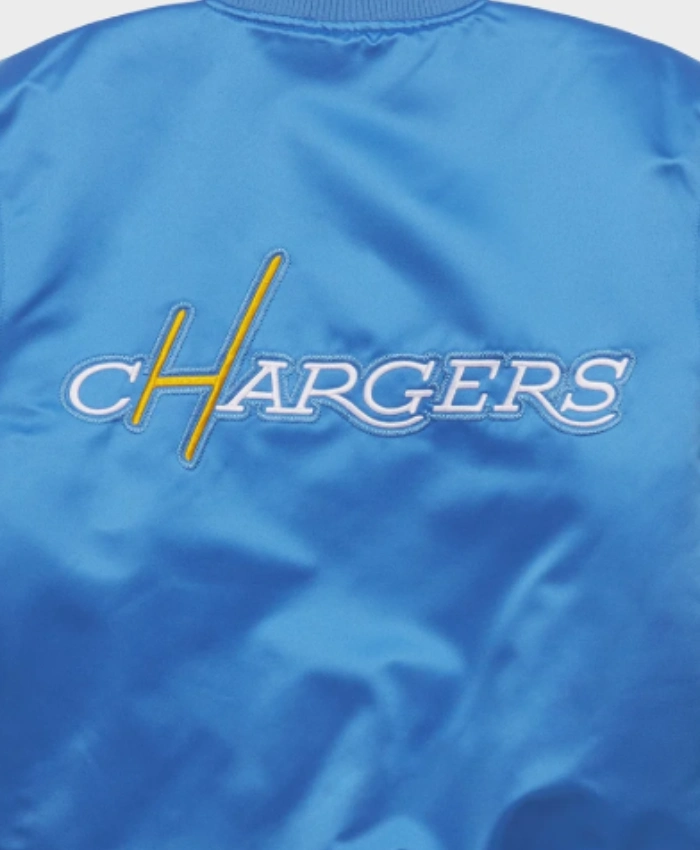 HOMAGE X Starter Chargers Full Snap Blue Jacket