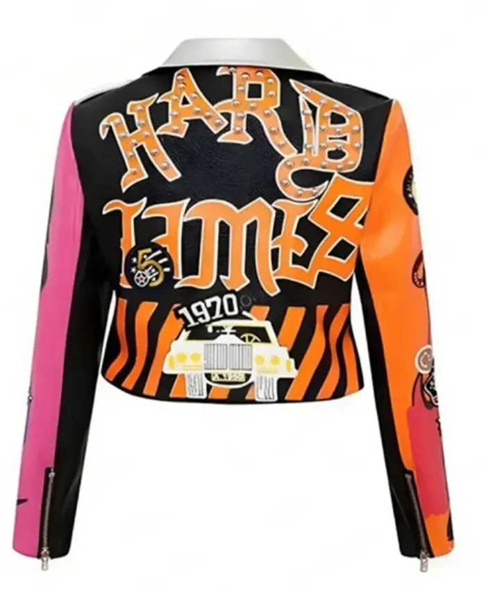 Women Halloween Leather Jacket - Image 2