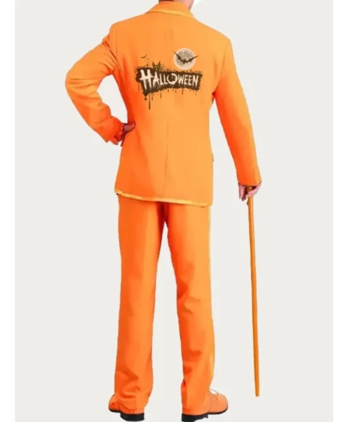 Halloween Orange Tuxedo Costume - Image 2