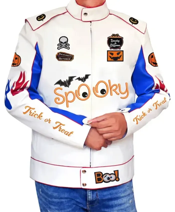 Halloween Spooky Trick Or Treat Leather Jacket