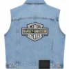 Harley Davidson Motorcycle Blue Vest