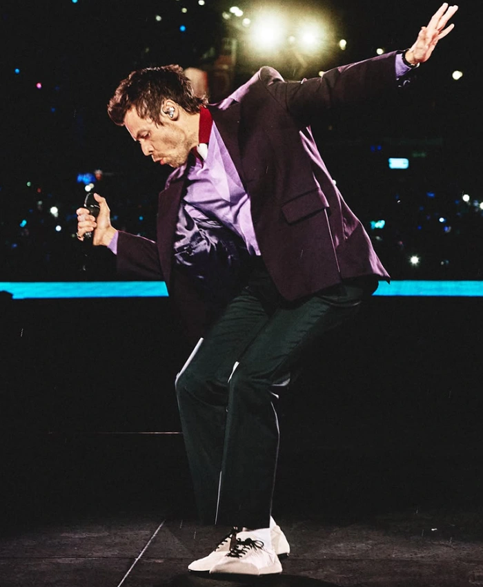 Harry Styles Together Together Tour Purple Suiting Blazer