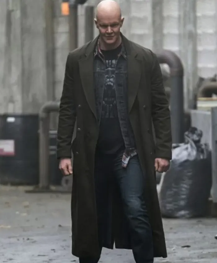 Hartley Sawyer TV Series The Flash Season 04 Ralph Dibny Green Cotton Long Coat