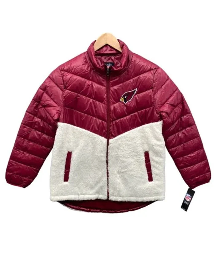 Hasty Arizona Cardinals Red Puffer Jacket