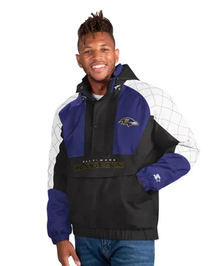 Hervey Baltimore Ravens Body Check Pullover Jacket