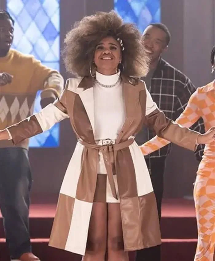 High School Musical S04 Dara Renee Leather Coat