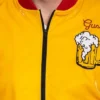Home Alone Gus Polinski Kenosha Kickers Yellow Satin Jacket