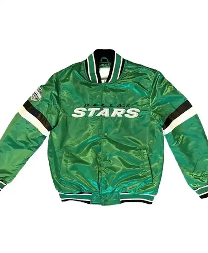 Home Game Dallas Stars Green Letterman Varsity Jacket