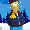 Homer Simpson The Simpsons Mr Plow Jacket with Fur Collar