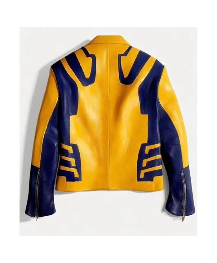 Deadpool 3 Wolverine Leather Yellow Jacket - Image 2