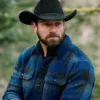 Ian Bohen Yellowstone Blue Flannel Jacket