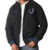 Indianapolis Colts Black Bomber Jacket with Hood