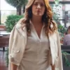 Irem Sak 2023 TV Series As The Crow Flies S02 Muge Turkmen White Jacket