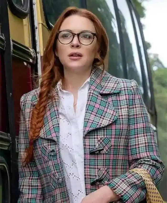 Irish Wish Lindsay Lohan Plaid Blazer