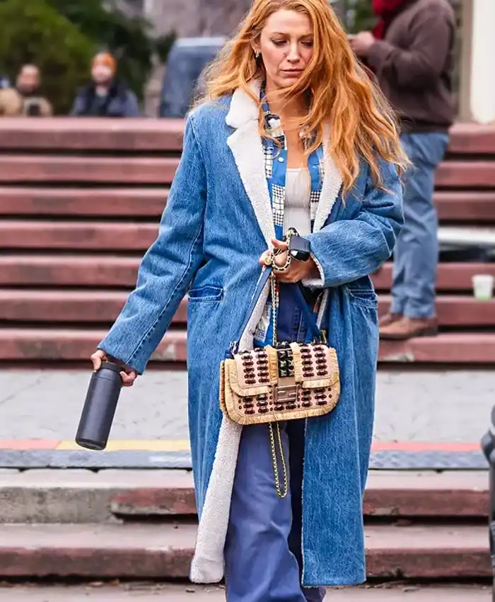 It Ends With Us 2024 Lily Blue Denim Coat