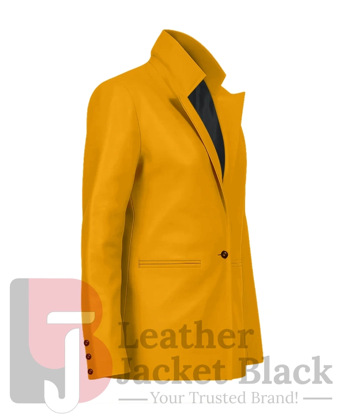 It Ends With Us Lily Bloom Leather Coat - Image 3